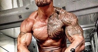 Dwayne Johnson trains to get the body of a demigod for “Hercules,” out in 2014