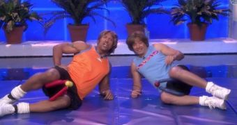 Dwayne Johnson and Jimmy Fallon are The Fungo Brothers, a blast from the past