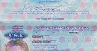 Edward Snowden's passport. Real or fake?