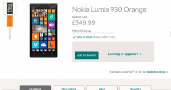Nokia Lumia 930 at EE UK