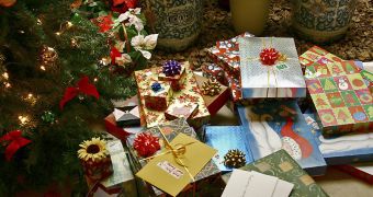 Gifts under a Christmas tree