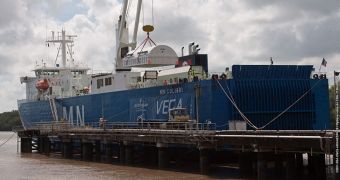 The stages of the Vega qualification launcher, flight VV01, arrived in Kourou on October 24, 2011