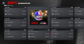 ESPN for Windows 8 is available free of charge
