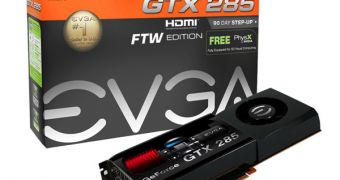 EVGA intros new GTX 285 FTW Edition graphics card with factory overclocked GPU