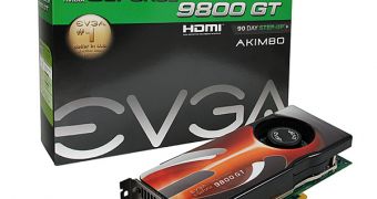 The GeForce 9800GT 512MB AKIMBO