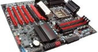 EVGA P67 FTW B3 LGA 1155 motherboard with quad SLI support is priced at $200