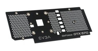 EVGA backplate for NVIDIA GTX 570 released
