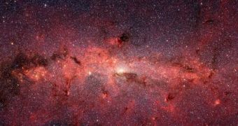 A photograph of Milky Way's core, taken by the Spitzer space telescope