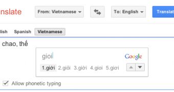 Phonetic typing for more languages in Google Translate