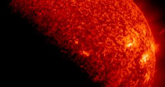 SDO's view of the Sun is partially eclipsed before and after the equinox