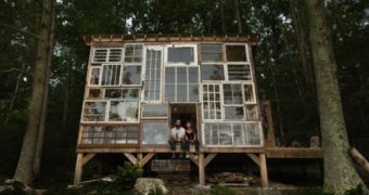 Couple uses salvaged items and materials to build themselves a house