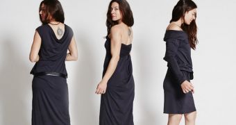 METAmorph dress can be worn in a dozen different ways, is totally eco-friendly