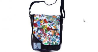 Bag made by Eco Lala company from recycled food packaging