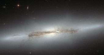 When staring directly at the center of the galaxy, one can detect a faint, ethereal "X"-shaped structure
