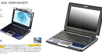 Eee PC 1000HV mixes Atom N280 with HD 3450 graphics