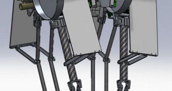 A digital graphic of the robot design being developed at OSU
