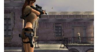 Eidos published hot Lara Croft having you in her scope
