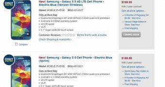 Electric Blue Samsung Galaxy S5 at Best Buy