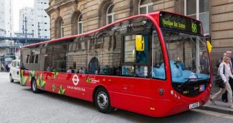 Optare electric MetroCity bus currently being trialed in London, UK