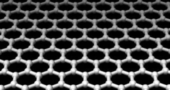 Artistic impression of a single-atom graphene layer