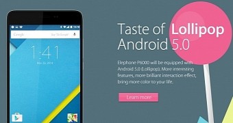 Elephone P6000 will have Android 5.0 Lollipop