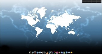 The desktop environment of Elive 2.5.4 Beta