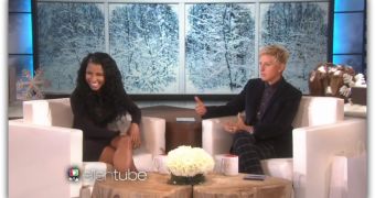 Ellen DeGeneres Scares Nicki Minaj, She Almost “Breaks Her Neck” – Video