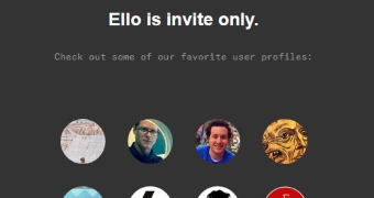 Becoming a member of Ello requires an invitation
