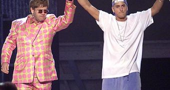 “I’ve been helping Eminem over the last 18 months and he’s doing brilliantly,” Elton John says of helping the rapper battle addiction
