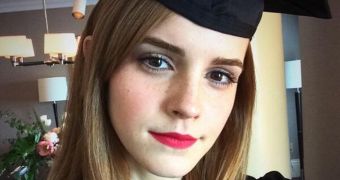 Emma Watson posts selfie on graduation day from Brown University