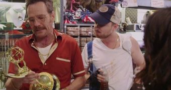 The actors of ""Breaking Bad" do a funny promo for the 2014 Emmys