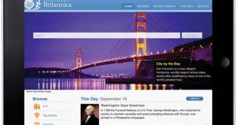 The Encyclopaedia Britannica iPad app