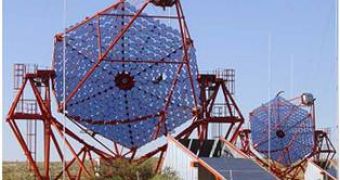 Image of the prototype telescopes built by Wakely in Namibia