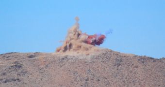 This is the first controlled blast meant to clear the site for the new Giant Magellan Telescope, in the Chilean Andes