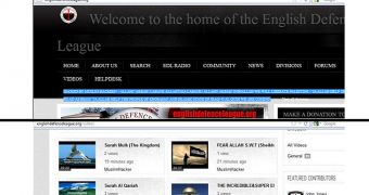 English Defence League's website defaced