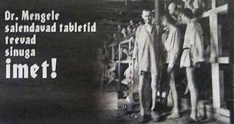 This controversial ad features Nazi doctor Mengele