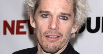 Ethan Hawke sports blonde hair and makeup to get into character for “Clive”