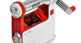 Eton ARCPT300W American Red Cross Axis Self-Powered Safety Hub with Weather Radio and USB Cell Phone Charger