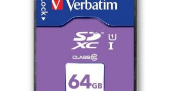 Verbatim unleashes 64 GB SDXC card