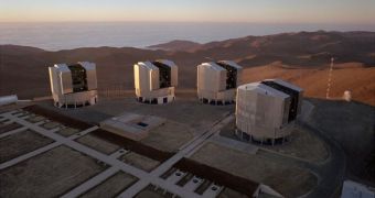 The array of the ESO Very Large Telescope (VLT) is also located in the Atacama Desert of Chile