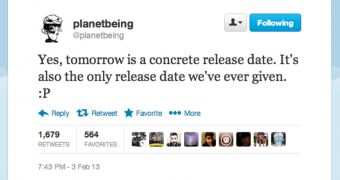 Planetbeing tweet