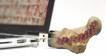 Everlasting Synthetic Fossils to Store Data for Posterity