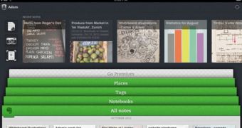 Evernote iPad screenshot