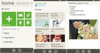 Evernote for Windows Phone (screenshtos)