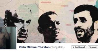 Klein Michael Thaxton posts on Facebook while keeping man hostage