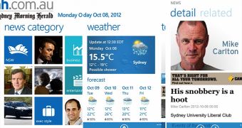 Sydney Morning Herald app for Lumia phones