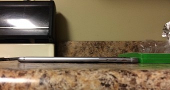 The author's claimed iPhone 6 Plus that suffered from #bendgate
