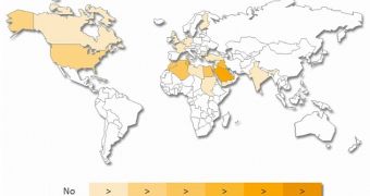 Geographical distribution of njRAT C&C servers