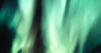 Auroras form naturally when incoming space radiation flows along Earth's magnetic lines