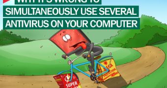 Don't use two antivirus programs on your computer